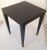 C.1993 Donghia "Madrid" Square Side/End Table With Brass Sabots Castors For Sale - Image 11 of 11