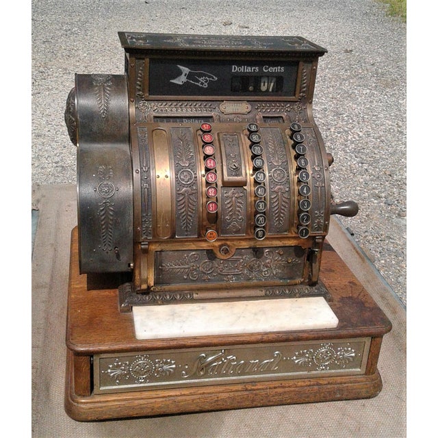 Antique 1912 Brass National Cash Register Ncr 416 Chairish