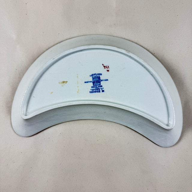 Blue Copeland Spode George III Crescent Side Server For Sale - Image 8 of 8