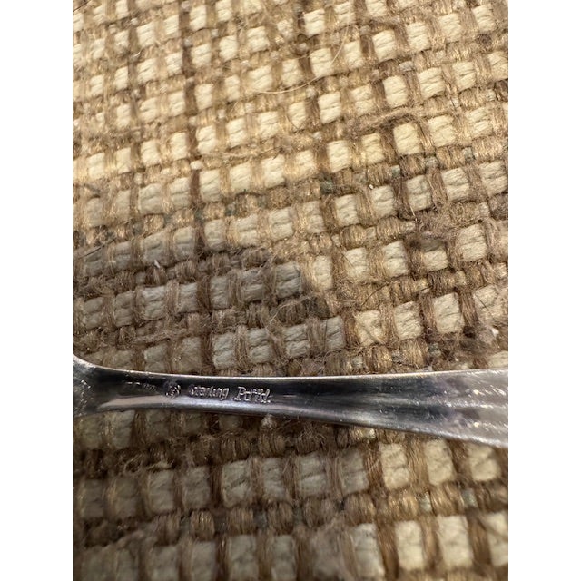 American Antique Jennings Silver/Internations Silver "Lady Betty" Sterling Silver Pierced BonBon Spoon For Sale - Image 3 of 5