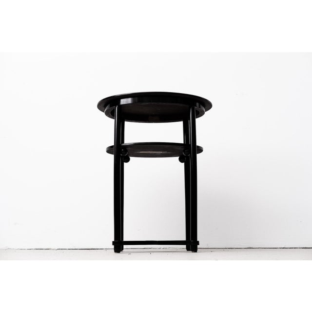 Small Art Nouveau Black Bentwood Side Table in the style of Josef Hoffmann, 1915 For Sale - Image 18 of 18