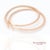 18k (750) Rose Gold Natural Diamond Hoop Earrings For Sale - Image 4 of 10