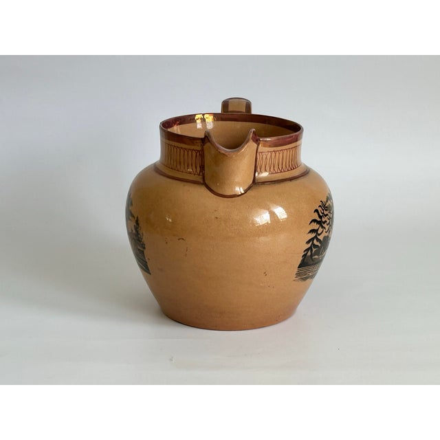 Early 19th Century English Sunderland Lustreware Landscape Pitcher For Sale - Image 4 of 11