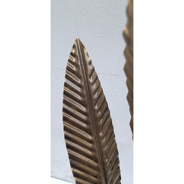 Brass Palm Lamp, 1970s For Sale - Image 6 of 9