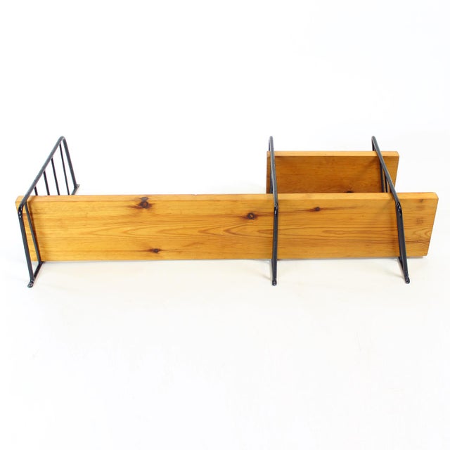 Mid-Century Wall-Mounted Shelf System, Former Czechoslovakia, 1960s For Sale - Image 9 of 9