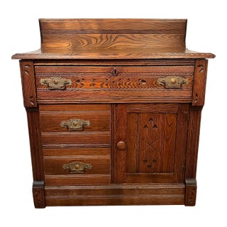 1900 Antique Eastlake Commode For Sale