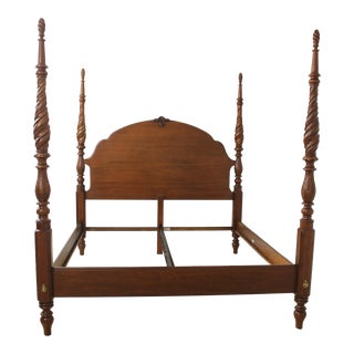 Lexington Oxford Cherry Plantation King Size Bed For Sale