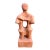 Vintage Modernist Cubist Terracotta Figure Sculpture — Abstract Female Form — Studio Art For Sale