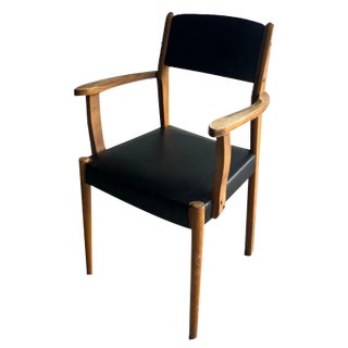 Set of Vintage Armchairs in Beech For Sale