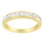 Embrace timeless elegance with this captivating 14 karat yellow gold band ring, where luxury meets simplicity in perfect...