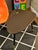 Wood Triangle Table/Guitar Pick End Table - Custom Crafted in Oregon, Maker Unknown For Sale - Image 7 of 7