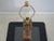 Vintage Paul Hansen Brass & Faux Marble Tall Lamp For Sale - Image 9 of 10