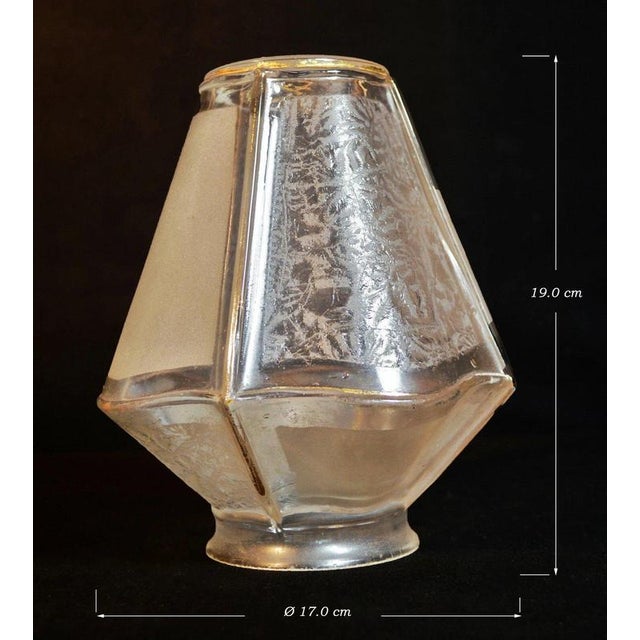 Antique Onyx, Bronze & Etched Glass Column Table Lamp, 1920 For Sale - Image 4 of 14