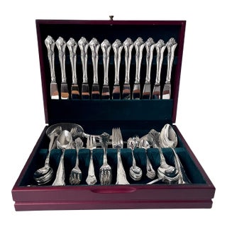 1960's Danish 'Alta' Silver-Plated Cohr Flatware-Service 12-Storage Box For Sale