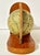 Pair of vintage Old World globe shaped bookends made from wood and paper-mache. Made in Hong Kong during the mid-to-late...