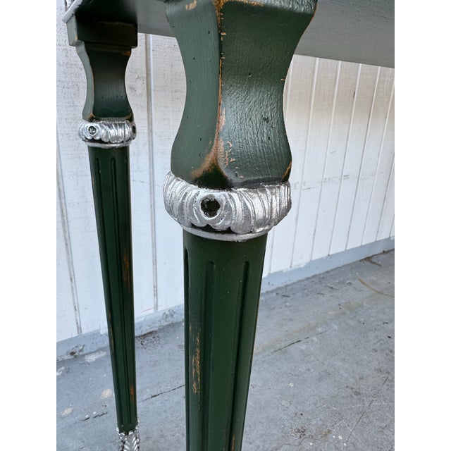 Fine Theodore Alexander Castle Bromwich Country French 4 Drawer Console Table For Sale - Image 9 of 11