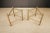 Mastercraft Mastercraft Patinated Brass Faux Bamboo Dining Table / Desk Bases, 1970s For Sale - Image 4 of 16