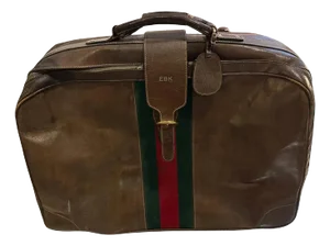 A 1970s Iconic Brown Leather Gucci Suitcase