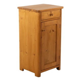 Nightstand in Softwood and Spruce For Sale