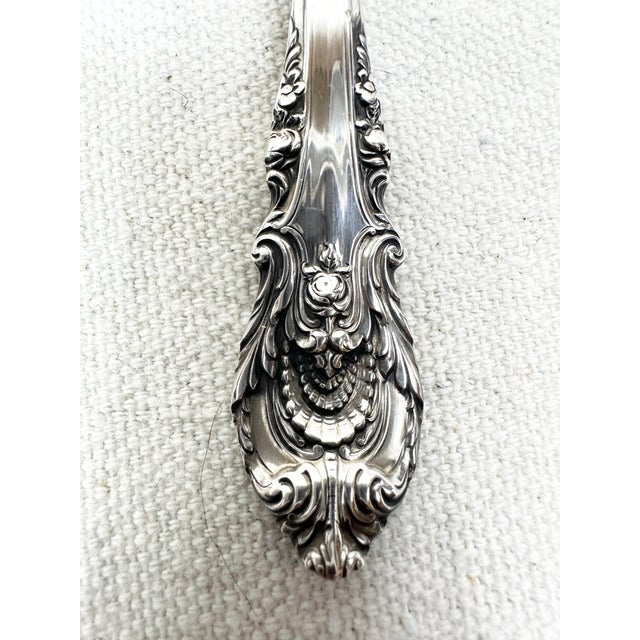 Wallace Silversmiths Vintage Wallace Sterling Silver Baby Fork and Spoon- Set of 5 For Sale - Image 4 of 8