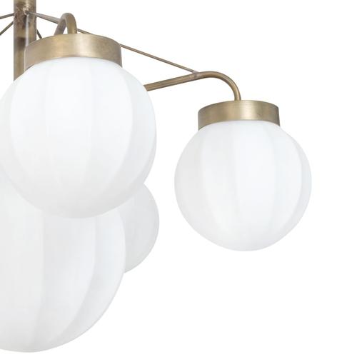 Raw Brass and Glass Klyfta 6L Ceiling Lamp by Johan Carpner for Konsthantverk For Sale - Image 3 of 10