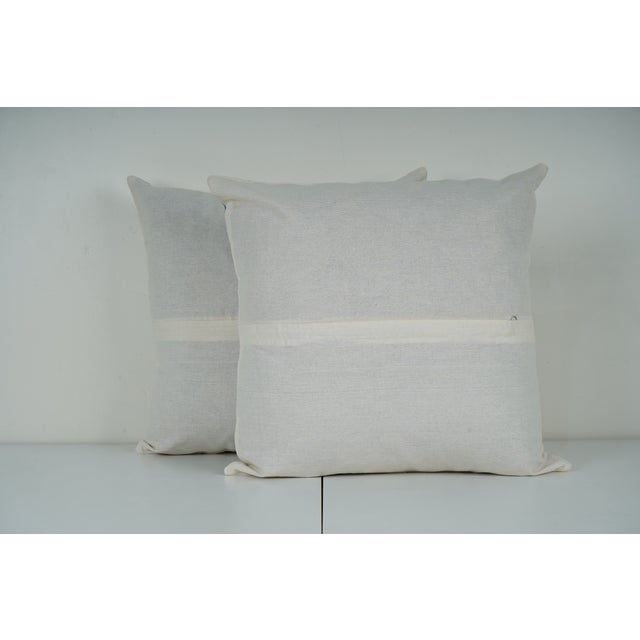 1960s Uzbek Suzani Pillow Cover - A Pair For Sale - Image 5 of 5