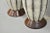 Vintage Mid Century Modern Walnut & Ceramic Small Sculptural Table Lamps - Pair For Sale - Image 9 of 12