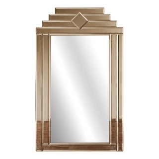 Large Vintage Art Deco Mirror, 1970s For Sale