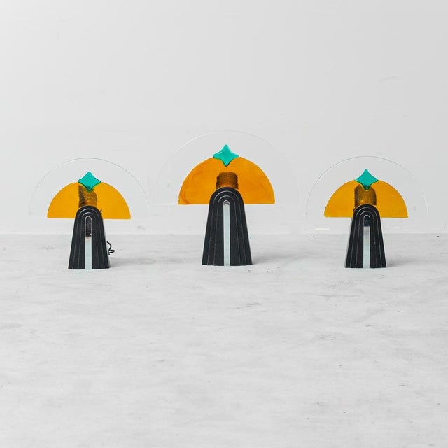 Murano Glass Lamps by Gambarro and Poggi, 1980s, Set of 3 For Sale - Image 11 of 11