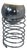 Space Age Chrome Globe Floor Lamp on Spiral Base from Gepo For Sale