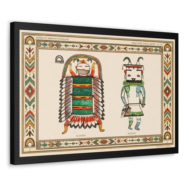 Atelier Aria Lumae Hopi Kachina Alosaka Deities Horizontal Fine Art Gallery Board Print For Sale - Image 4 of 11