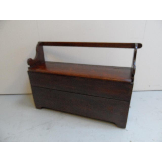 Antique Bench with Drawers For Sale - Image 10 of 11