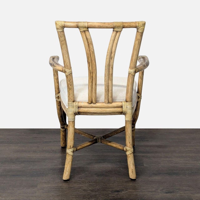 Set of Ten McGuire Bamboo Dining Chairs For Sale - Image 11 of 18