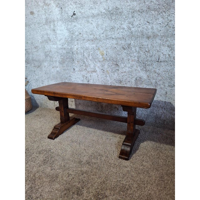 Monastery-Style Coffee Table in Oak For Sale - Image 6 of 6