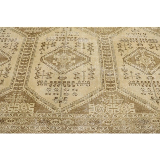 Antique Persian Turkaman Rug - 09'09 X 12'04 For Sale - Image 4 of 9