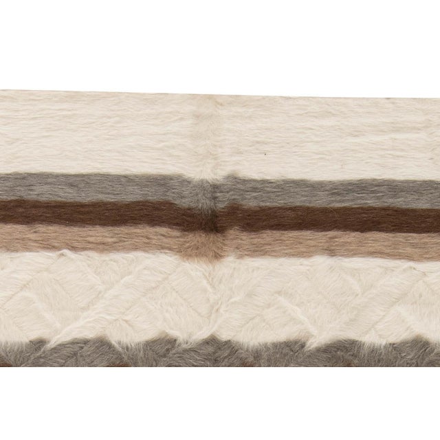 Taurus Collection Striped Goat Hair Rug by Doris Leslie Blau For Sale In New York - Image 6 of 6