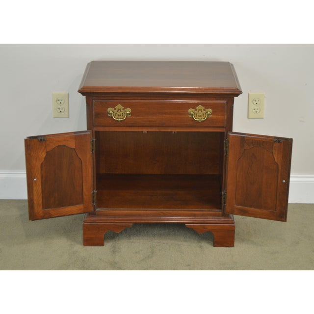 Knob Creek Solid Cherry Pair Nightstands Chairish