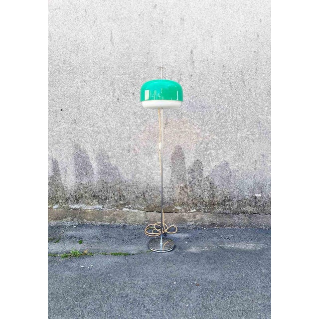 Mid-Century Green Medusa Floor Lamp by Luigi Massoni for Guzzini, Italy, 1970s For Sale - Image 15 of 15