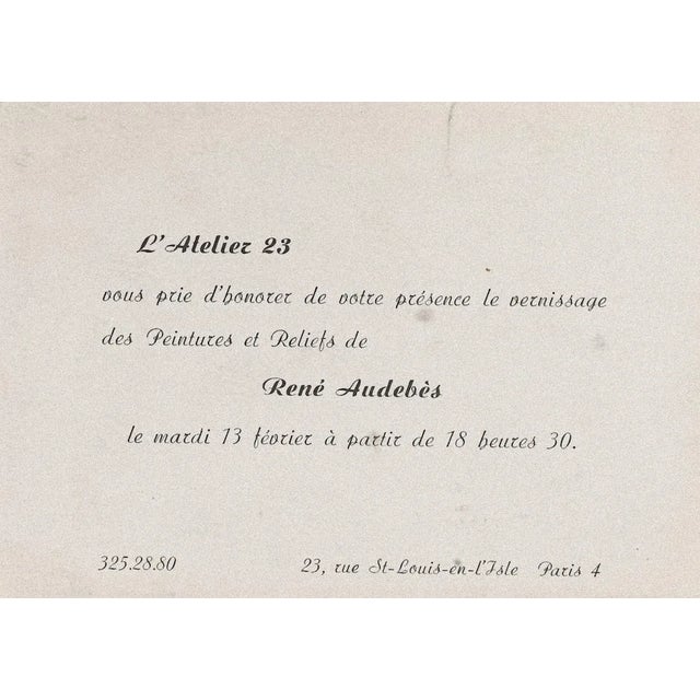 Landscape is an original drawing in watercolor realized by Rene Audebes (1921 - 1993). with a description on the rear. The...