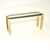 Vintage Italian Brass and Glass Console Table, 1970 For Sale - Image 11 of 11