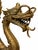 Chinoiserie Monumental Vintage Cast Brass Chinese Dragon Two-Light Candelabra, 37” For Sale - Image 3 of 5
