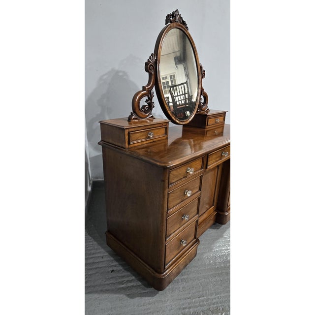 Victorian Mahogany Dressing Table, 1880 For Sale - Image 13 of 16