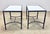 Mid 20th Century Mid Century Modern Wrought Iron & Milk Glass Small Side Tables—a Pair For Sale - Image 5 of 12