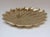 Mid-Century Modern Vintage Italian Brass Scalloped Decorative Tray For Sale - Image 3 of 12