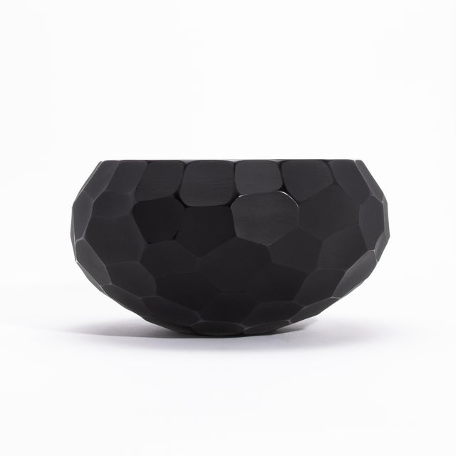 Hand-Blown Modern Murano Bowl in Black Large is a testament to the unparalleled artistry of Murano glassmaking, where...