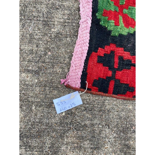 Turkish Tribal Nomadic Scorpion Design Kilim Rug For Sale - Image 9 of 11