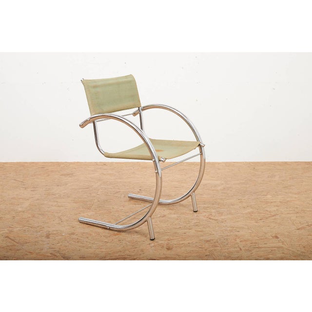 Green Vintage Bauhaus Steel Tube Cantilever Chair For Sale - Image 8 of 11