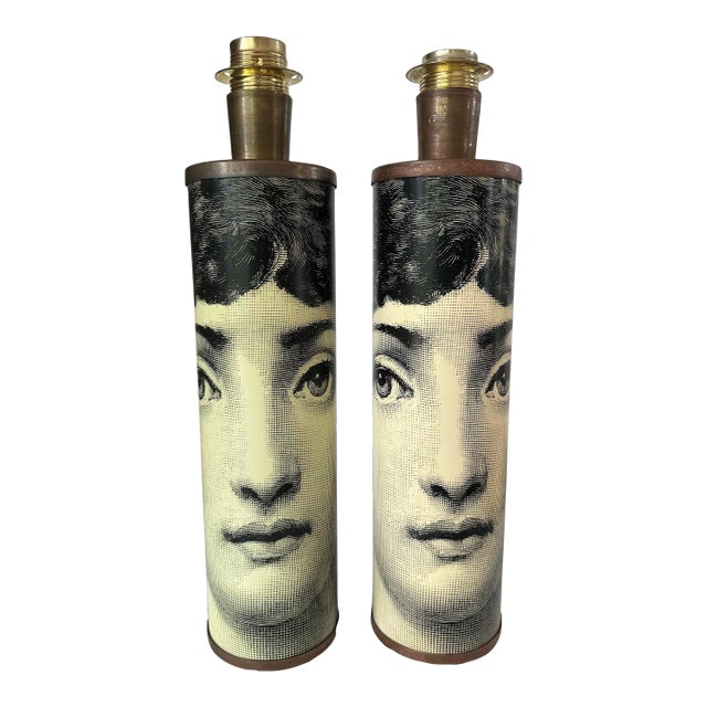 1960s Piero Fornasetti Theme and Variation Table Lamps, Italian - a Pair For Sale