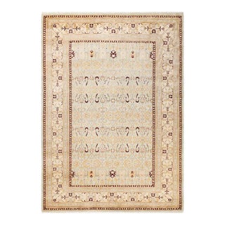 Mogul, One-of-a-Kind Hand-Knotted Area Rug in Light Blue, 6' 4" x 9' 0" For Sale