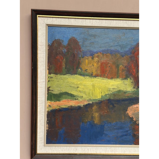 Svän Grandin, Autumn Reflections, 1960s, Oil on Panel, Framed For Sale - Image 11 of 18